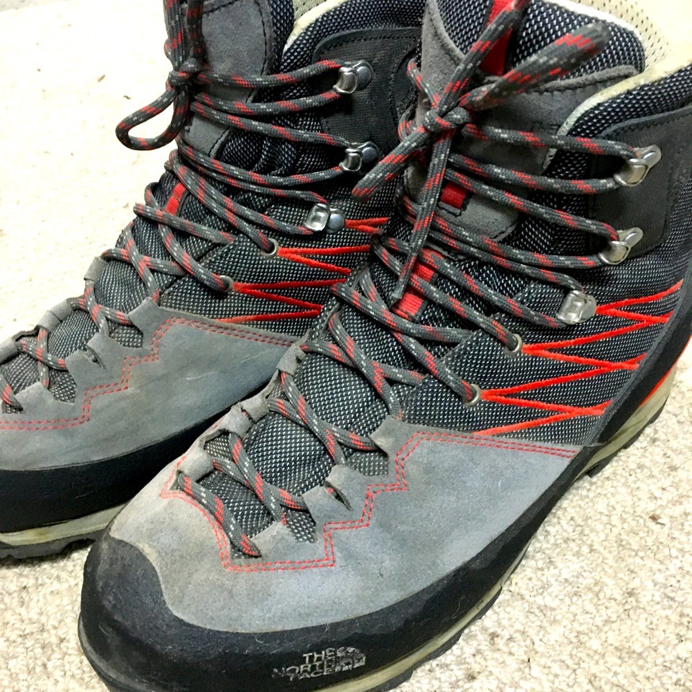 The North Face hikers - introductory mountaineering boot. Vibram soles. GORE-TEX